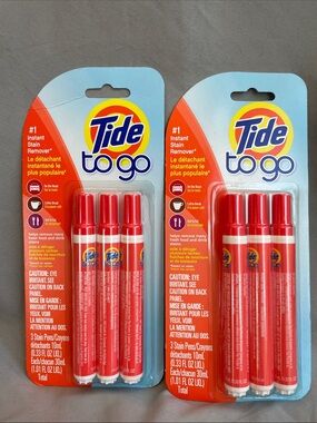 Tide to-go pens instant stain remover x6 NEW